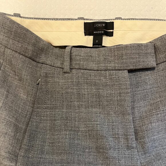 J. Crew - Light Gray "Maddie" Wool Pant - Size 2 - Picture 1 of 3